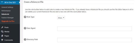 All in One plug-in robots.txt step 3