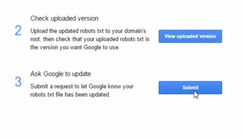 submit robots.txt to Google search console