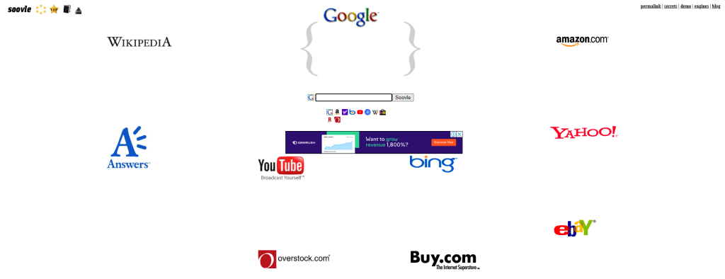Soovle keyword tool